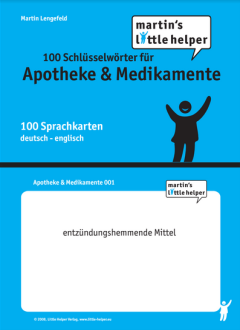 Das Cover zur Buchreihe Little Helper: 100 Schlüsselwörter Englisch von Little Helper zum Lernen der Vokabeln in der Sprache Englisch. Der Vokabeltrainer phase6 classic ist die beste App für bessere Noten.